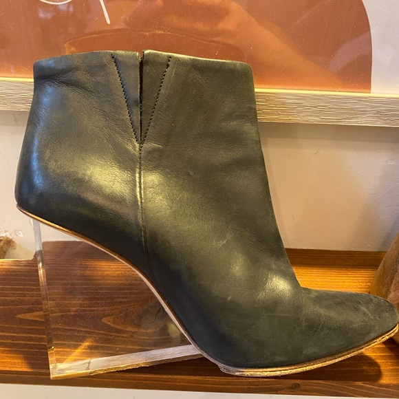 Maison Martin Margiela for H&M transparent leather booties BRAND NEW - Picture 7 of 8